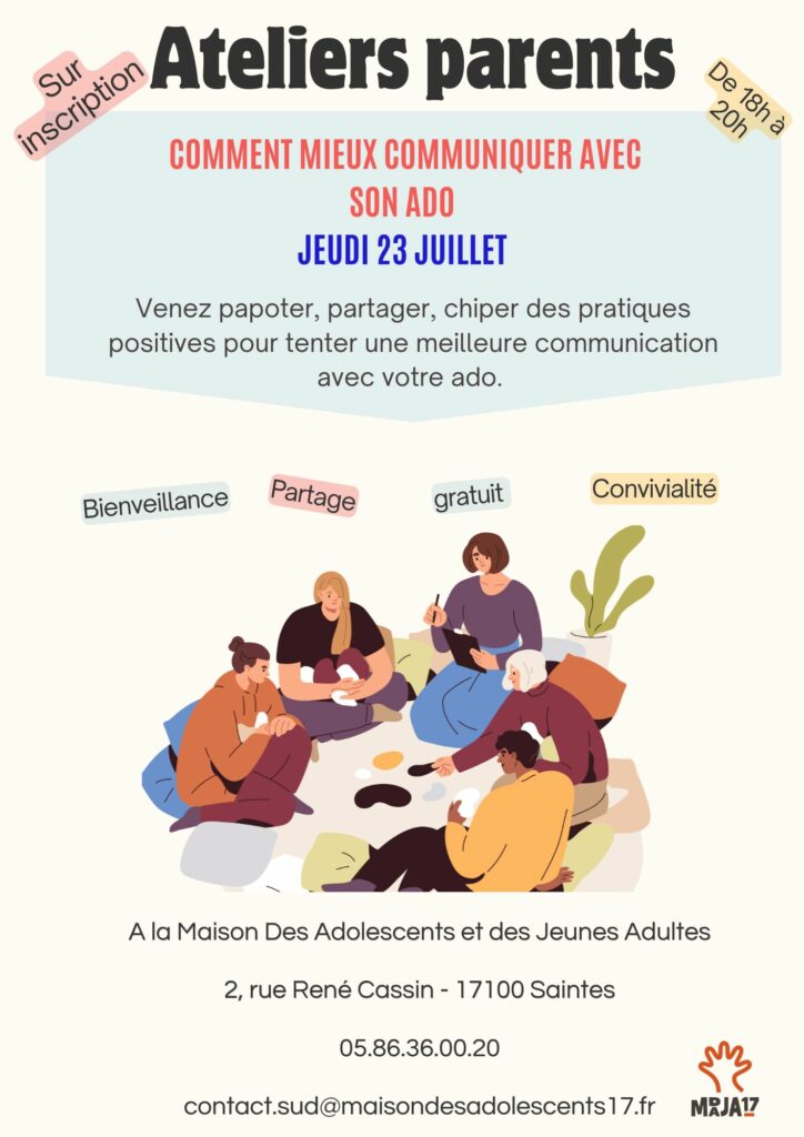 Atelier des parents juillet 2026